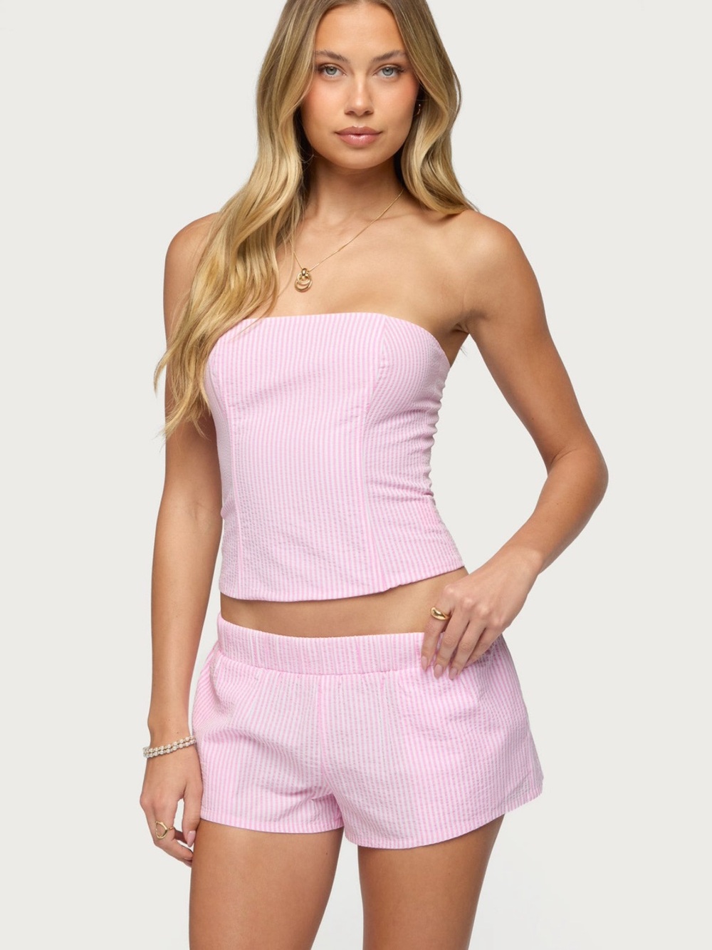 Edikted Striped Corset Top - Worn once